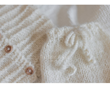 Komplet w stylu oversize - sweter i spodenki