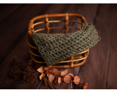 Kocyk do sesji - PIĘKNA JESIENNA ZIELEŃ