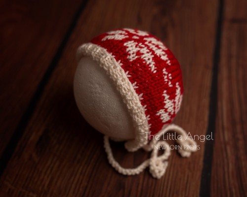 CHRISTMAS NEWBORN PROPS - BLANKET, HAT & PANTS