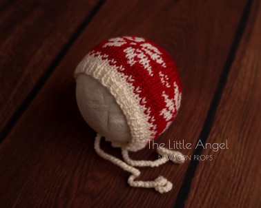 CHRISTMAS NEWBORN PROPS - BLANKET, HAT & PANTS