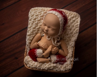 CHRISTMAS NEWBORN PROPS - BLANKET, HAT & PANTS