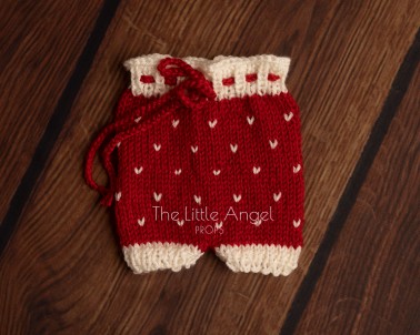 CHRISTMAS NEWBORN PROPS - SHORT PANTS