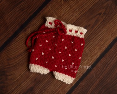 CHRISTMAS NEWBORN PROPS - SHORT PANTS