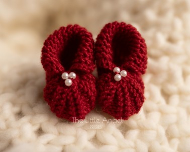 CHRISTMAS NEWBORN PROPS - LITTLE SHOES