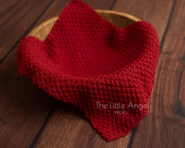 Newborn christmas photo set - bonnet & blanket /wrap